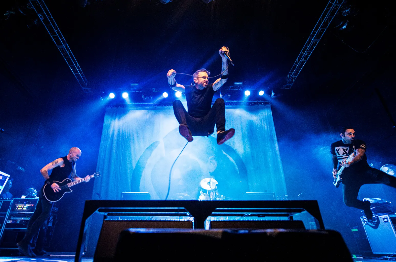Rise Against performing on tour